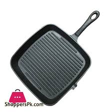 Buy Skillet Pan Cast Iron Square 24cm 9 5inch At Best Price In Pakistan In 2020 Skillet Pan Cast Iron Grill Cast Iron