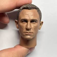 1/6 Scale Daniel Craig Head Sculpt PVC Male Head Carving Model Fit 12''  Male Soldier Action Figure Body Dolls