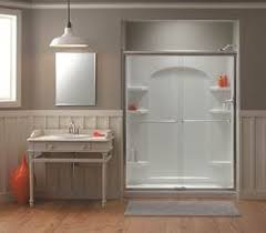 Sterling Ensemble Curve Shower Enclosure Is A Simple Spacious Bathroom Upgrade The Money Pit Sterling Shower Doors Simple Bathroom Renovation Shower Doors