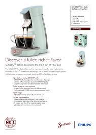 And having sold more than 10 million units in four years senseo is definitely here to stay. Hd7829 20 Senseo Coffee Pod Machine Manualzz