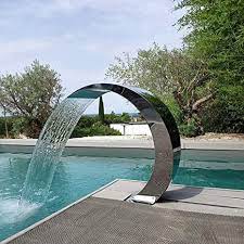 **sizes are approximate and can be smaller by a few inches due to the hand crafted nature of the manufacturing process. Amazon Com Pool Waterfall Stainless Steel For Pools Garden Outdoor Pond Water Feature And Swimming Pool 600300mm Home Kitchen