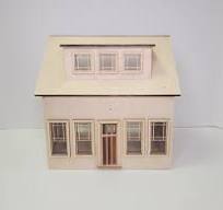 Half-Scale Bungalow Dollhouse (unfinished)