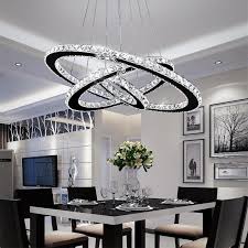 Check spelling or type a new query. Led Chandelier Modern Crystal 3 Rings 20 30 40cm Luster Ceiling For Li Furniturehouz
