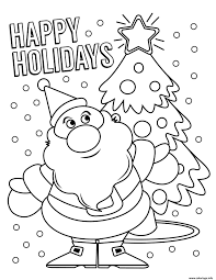Whether it's windows, mac, ios or android, you will be able to download the images using download button. Coloriage Joyeux Temps Des Fetes Par El Pere Noel Dessin Noel A Imprimer