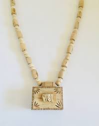 Tulsi Mala Necklace Radha Tulasi Necklace Radha Krishna Mala Etsy How To Make Beads Wood Necklace Mala Necklace