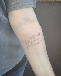 By East Iz Singleneedle Fineline Tattoo East Ssc Shamrocksocialclub Eastiz Script Single Needle Tattoo Fine Line Tattoos Tattoo Script