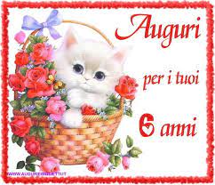 Biglietto Di Auguri Per Bambina Di 6 Anni Auguri Di Compleanno Gattino Compleanno Gatti