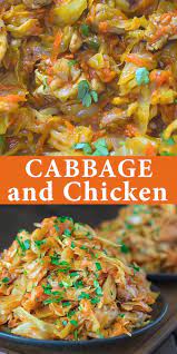 This Succulent Cabbage And Chicken Is Hearty Filling And So Delicious Just A Few Ingredients And About 15 Minutes Of Chicken Recipes Recipes Dinner Recipes