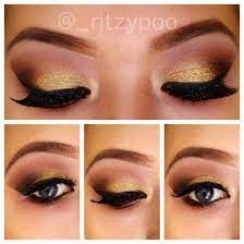 Gold Glitter Eyes Makeup Tutorial Makeup Geek Gold Eye Makeup Glitter Eye Makeup Gold Glitter Eye Makeup