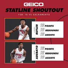 Notice that i haven't mentioned steals and blocks in the above example… Miami Heat On Twitter Tonight Was Only The 2nd Time In Heat History 2 Players Earned Triple Doubles In The Same Game Who Did It The 1st Time Yep Jimmybutler Bam1of1 Dec