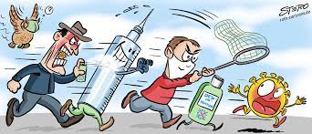 Comic about coronavirus in more than 20 languages. Cartoon Karikatur Corona Und Fasnacht Fasnet Cartoon Comic Roth Cartoons De