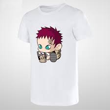 Naruto Cute Sabaku No Gaara Ink Sublimation Print T-shirt Male Summer Style  White Printed Tshirt Skateboard T shirt Anime Comics _ - AliExpress Mobile