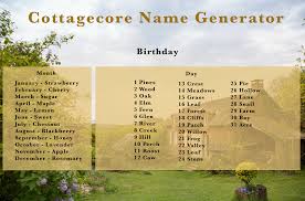 Unlike everyday names like katie or jimmy, fantasy names are highly unusual to spell and say out loud. I Made A Cottagecore Name Generator Cottagecore