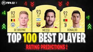 The teams of the men's member nations of fifa. Fifa 22 Top 100 Best Player Ratings Ft De Bruyne Messi Ronaldo Etc 50 1 Youtube