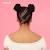 Short Space Buns Natural Hair