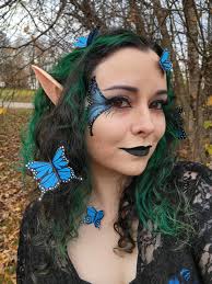 Fairy costume and makeup share