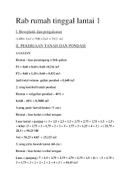Sesuai namanya, rumah type 45 merupakan sebuah rumah yang memiliki luas bangunan 45 m2. Doc Menghitung Rab Rumah Type 45 Rama Sembilandelapantz Academia Edu