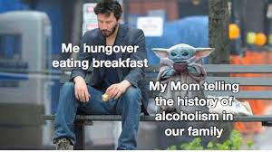 Baby Yoda Sad Keanu Reeves On A Bench Meme Template Memetemplatesofficial