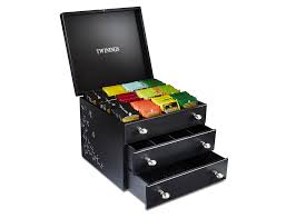 We did not find results for: Twinings Large Black Wooden Tea Chest Box 3 Drawer 16 Compartment Comes With 120 Twinings Tea Bags Caddy The Indian Tea Company