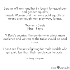 On encouraging women to chase their aspirations. Serena Williams And Her I Quotes Writings By Jazzy Rampras Yourquote