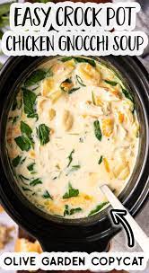 Crockpot Chicken Gnocchi Soup Crockpot Soup Recipes Gnocchi Recipes Soup Crockpot Recipes Slow Cooker