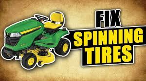Obtain suitable weights and any necessary mounting hardware for the specific mower model. How To Fix Spinning Lawn Mower Or Tractor Tires Youtube
