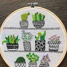 Create stunning quilt blocks with these detailed mandalas. Rosie S House Plants Hand Embroidery Hoop Succulents Pdf Etsy Embroidery Kit Etsy Hand Embroidery Kit Embroidery Kits