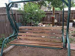 Finished Swing Patio Swing Backyard Diy Projects Outdoor Diy Projects