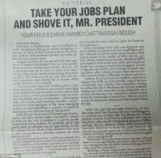 Tennessee Newspaper Editor Is Fired After Writing An Anti Obama Headline Paper Writer Newspaper Article Format Editorial Articles