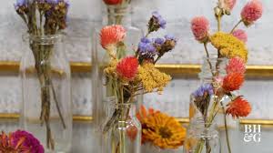 Flynn recommends tying one end of the twine to the bottom of the stem, leaving a long tail to fasten to the drying rack or hanger. How To Create Beautiful Dried Flowers Better Homes Gardens