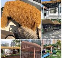 Amazon.com : Artificial Thatch Roofing,Self-Adhesive ...