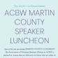 ACBW Martin County Speaker Luncheon with Myrna Miott
