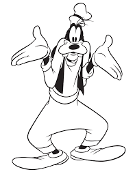 Easy and free to print goofy coloring pages for children. Disney Goofy Pictures Coloring Home