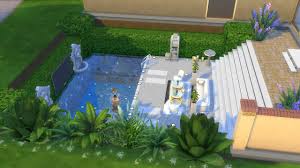The indoor pool complex includes a gym area and is set down into the sloping garden thus reducing the impact of the building when viewed from the terrace. Today I Created A Sunken Pool Feature I M So Pleased With How It Turned Out D Sims4