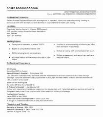 Nicu Nurse Resume Example Nursing Resumes Livecareer
