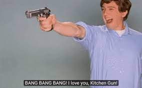 Bang bang bang there, all clean aagaaain! Best Kitchen Gun Gifs Gfycat