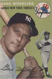 1954 Dixie Lid Gene Woodling New York Yankees w/ Tab