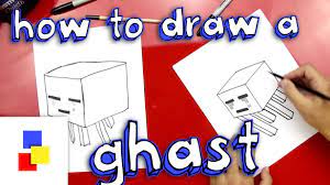 How To Draw A Ghast Art For Kids Hub Art For Kids Drawings