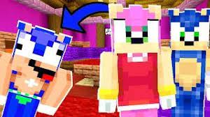 Hello guys and gals, me mutahar again! Minecraft Sonic The Hedgehog Amy Gives Birth To Baby Sonic 48 Youtube
