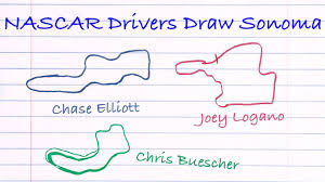 Search images from huge database containing over 1,250,000 drawings. Nascar Drivers Draw Sonoma Youtube