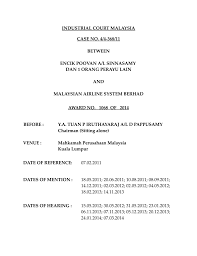 Industrial court chairman augustine anthony presided over the case. Industrial Court Cases In Malaysia