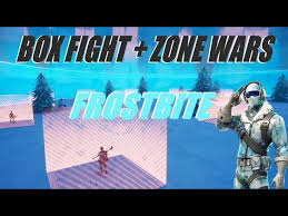 Vortex zone wars looks to be one of the more popular maps of chapter 2. Frostbite Box Fight Zone Wars Yerkyt Fortnite Creative Map Code