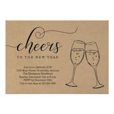Rustic New Year S Eve Party On Kraft Background Invitation Zazzle Com New Years Eve Party Happy New Year Design New Year S Eve Cocktails