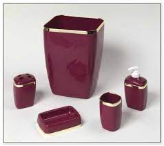 Find luxury bathroom accessories & sets at adairs. Shining Design 15 Burgundy Bathroom Accessories Burgundy And Gold Bathroom Accessories Wall Gold Bathroom Accessories Bath Accessories Set Bathroom Accessories