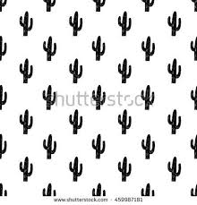 Black And White Cactus Wallpaper Vector Seamless Pattern With Succulent Cactus Hand Drawn Black And White Background Seamless Patterns How To Draw Hands Graphic Patterns