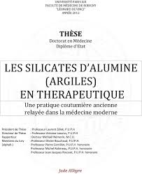 Les Silicates D Alumine Argiles En Therapeutique Pdf Telechargement Gratuit