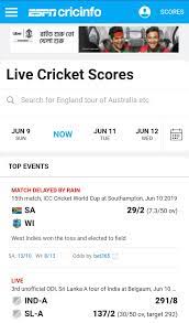 Check out live cricket match score, live cricket score ball by ball & full scorecard of international & domestic matches online. Espn Live Cricket For Android Apk Download