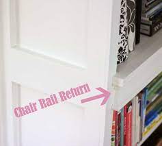 Prior to building the wall o'bookcases, i. How To Create A Chair Rail Return Shine Your Light