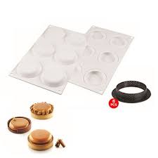 Tart pans can also come in a wide range of shapes unlike pie pans that can have only round the quiche dish baking pan is made of professional grade porcelain material, which is nontoxic and. Buy Silikomart Professional Mini Tart Ring Online In Oman Mini Treat Pans Tavola