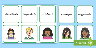 Jahreskalender, halbjahreskalender, familienkalender, … spielvorlagen zum ausdrucken: Themen Korper Und Gefuhle Primary Resources Daf Daz Themen Prim